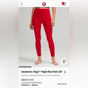 LULULEMON Align HR pant Lunar New Year Edition